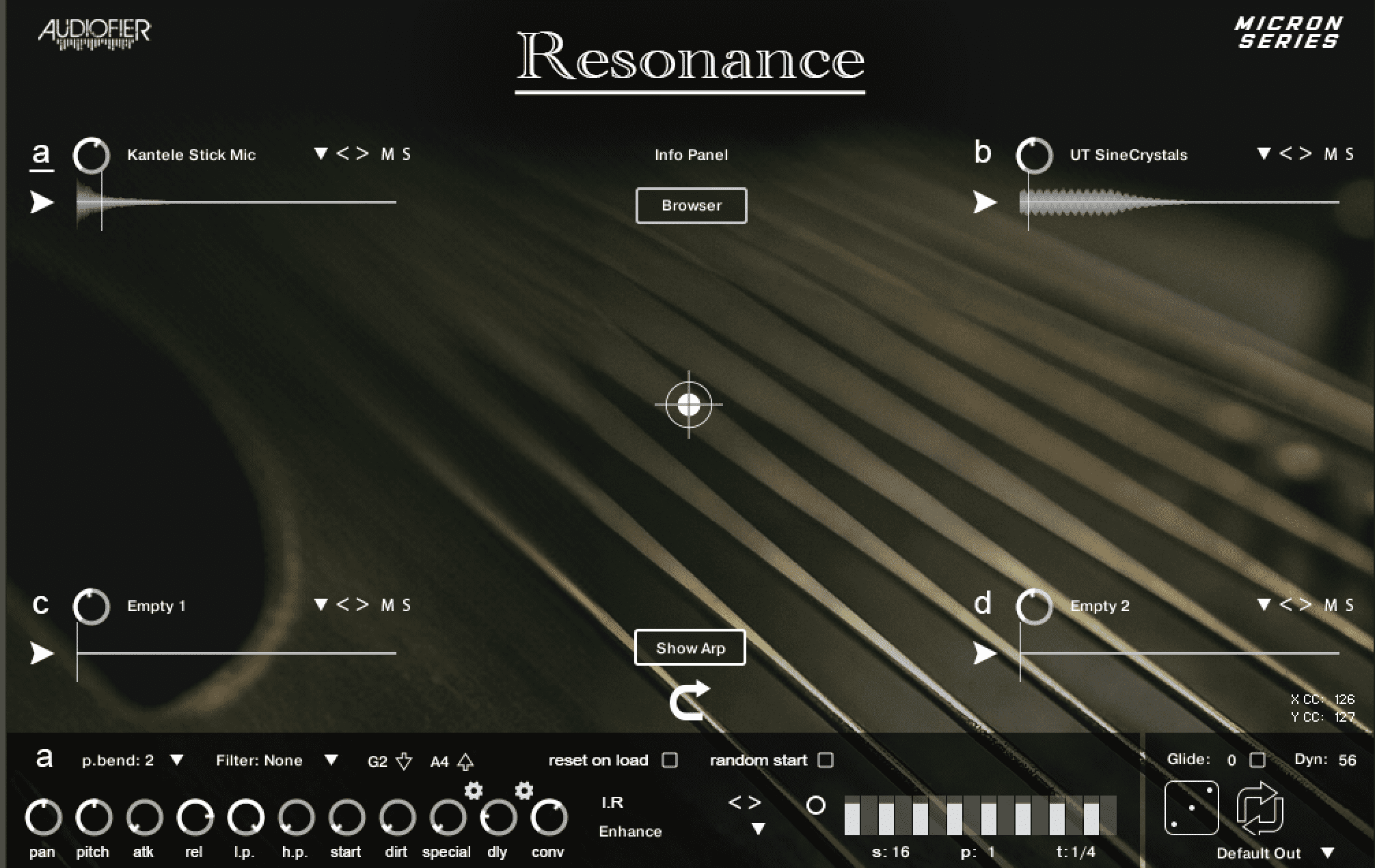 MICRON resonance GUI1